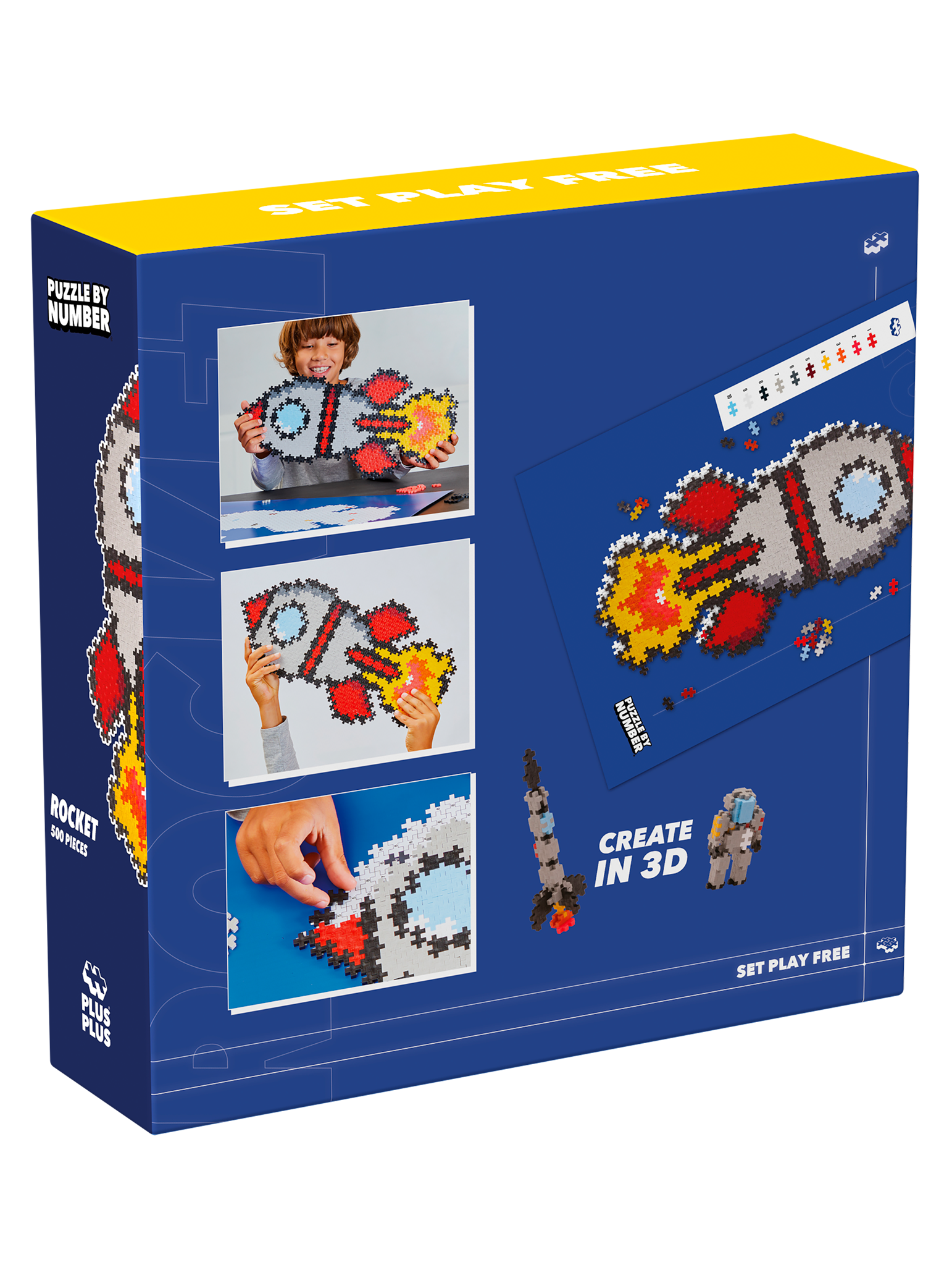 Puzzle By Number - Rymdraket